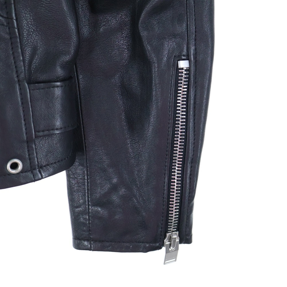 SAINT LAURENT PARIS(サンローランパリ) L17 ラムスキン モーターサイクル ライダースジャケット ブラック 361694 Y5GC1
