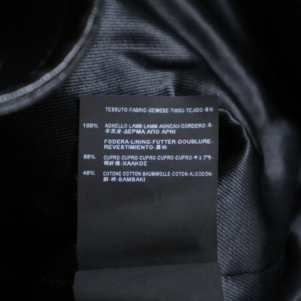SAINT LAURENT PARIS(サンローランパリ) L17 ラムスキン モーターサイクル ライダースジャケット ブラック 361694 Y5GC1