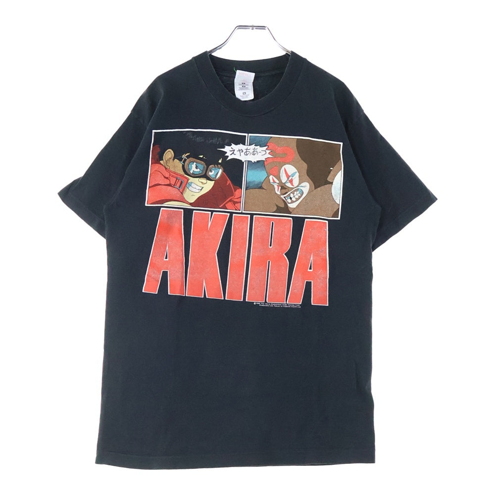 VINTAGE(ヴィンテージ) 80S AKIRA 1988 金田vsジョーカー 両面プリント クルーネック 半袖Tシャツ ブラック