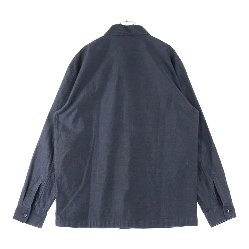 STONE ISLAND(ストーンアイランド) ポケットロゴ刺繍 コットン 長袖シャツ ワークシャツ グレー 43151407