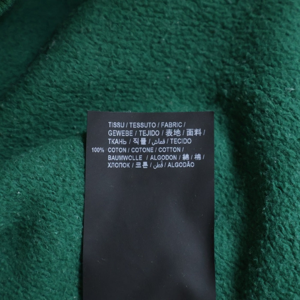 SAINT LAURENT PARIS(サンローランパリ) フロントロゴプリント コットン プルオーバーパーカー グリーン 643014 YBQZ2