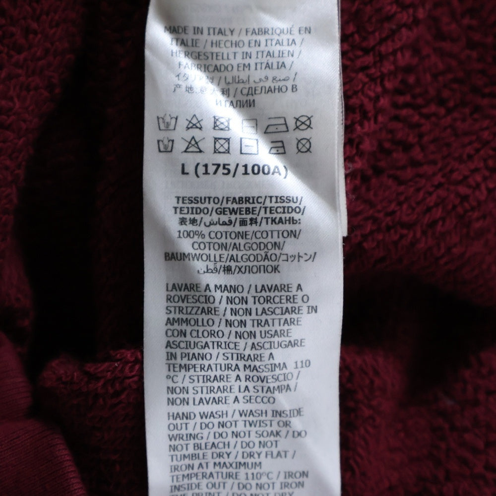 GUCCI(グッチ) 20SS Orgasmique Sweat Hoodie フロントロゴプリント コットン プルオーバーパーカー ボルドー 623244 XJCK0
