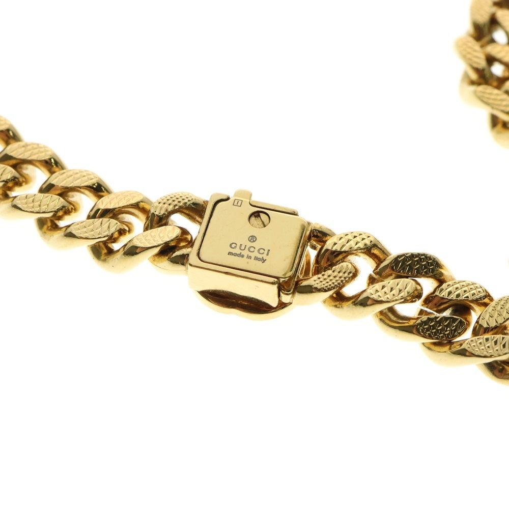 GUCCI(グッチ) インターロッキング GGロゴ チェーンネックレス ゴールド 675766