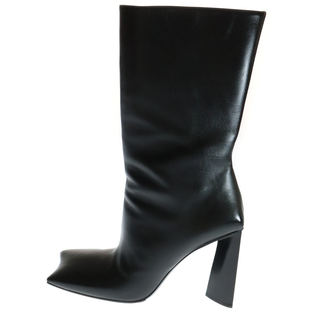 BALENCIAGA(バレンシアガ) スクエアトゥ レディース レザー ショートブーツ ブラック 615761
