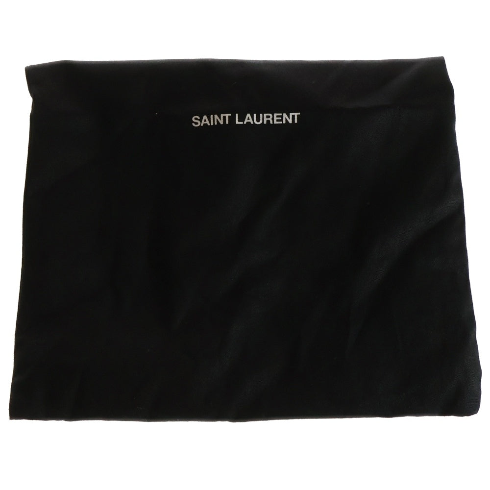 SAINT LAURENT PARIS(サンローランパリ) ラバーロゴワッペン付 ツイード レディース ハイカットスニーカー ホワイト/グリーン DE 676177