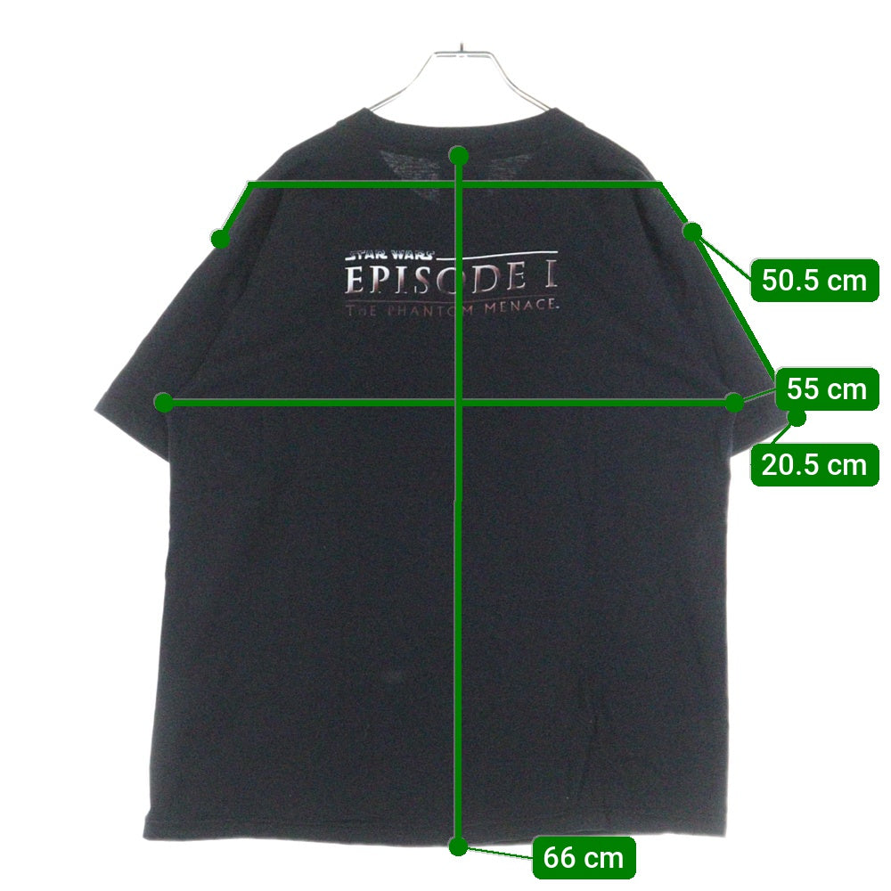 VINTAGE(ヴィンテージ) 90s STAR WARS ANAKIN SKYWALKER スターウォーズ アナキンスカイウォーカー ムービー 半袖Tシャツ クルーネックカットソー ブラック