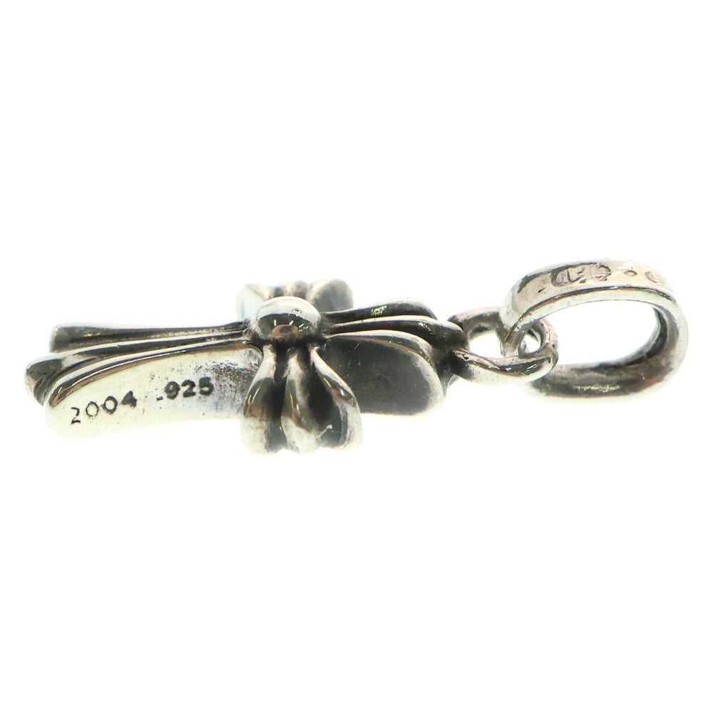 CHROME HEARTS(クロムハーツ) CRS BBYFAT DMND A ベイビーファットクロス ワンポイントアフターダイヤ ペンダントトップ シルバー