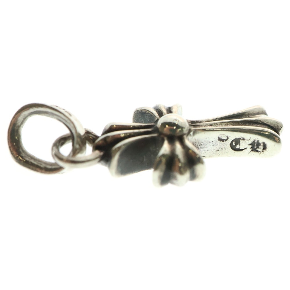 CHROME HEARTS(クロムハーツ) CRS BBYFAT DMND A ベイビーファットクロス ワンポイントアフターダイヤ ペンダントトップ シルバー