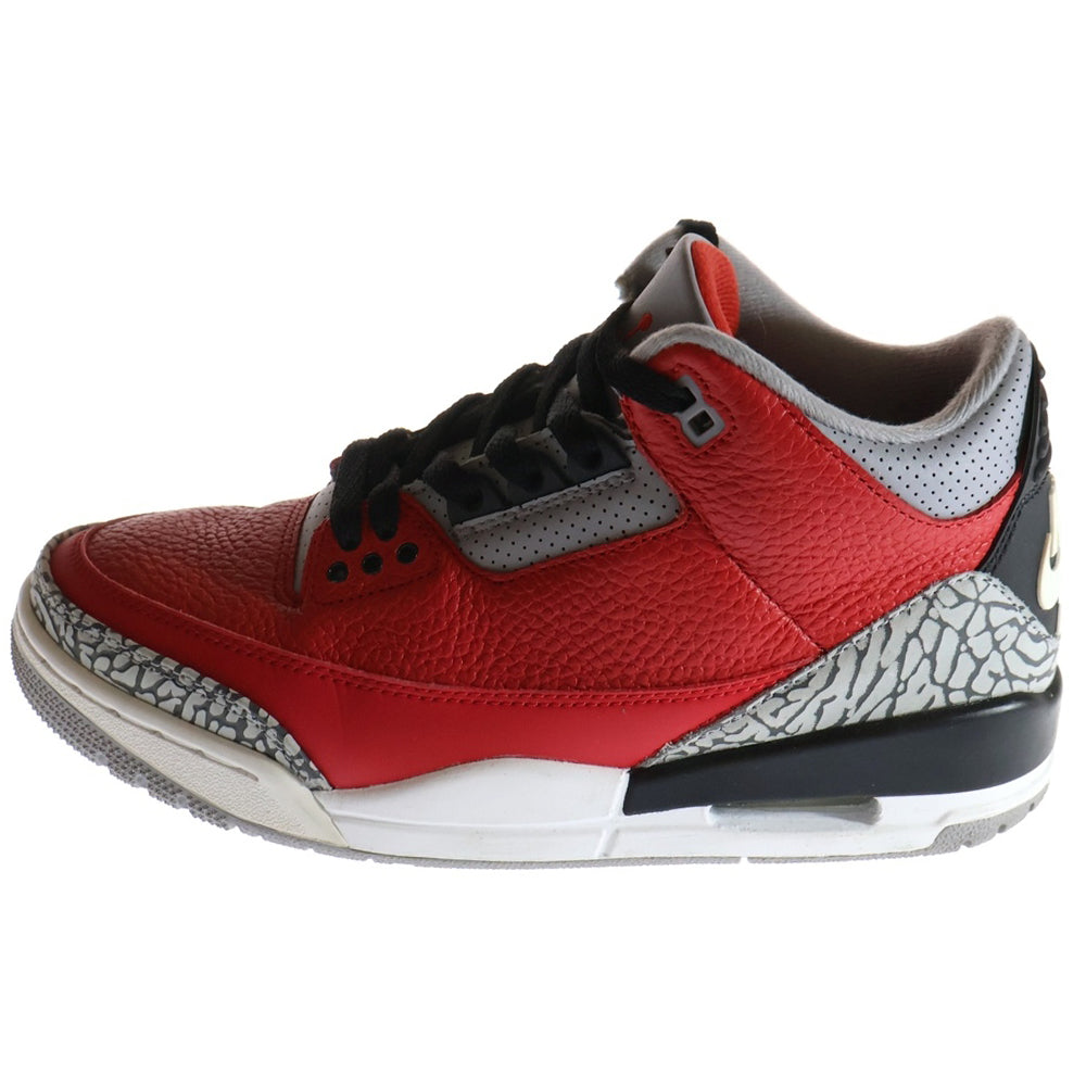 NIKE(ナイキ) AIR JORDAN 3 RETRO SE CK5692-600 エアジョーダン レトロ ハイカットスニーカー レッド レディース US6/24cm