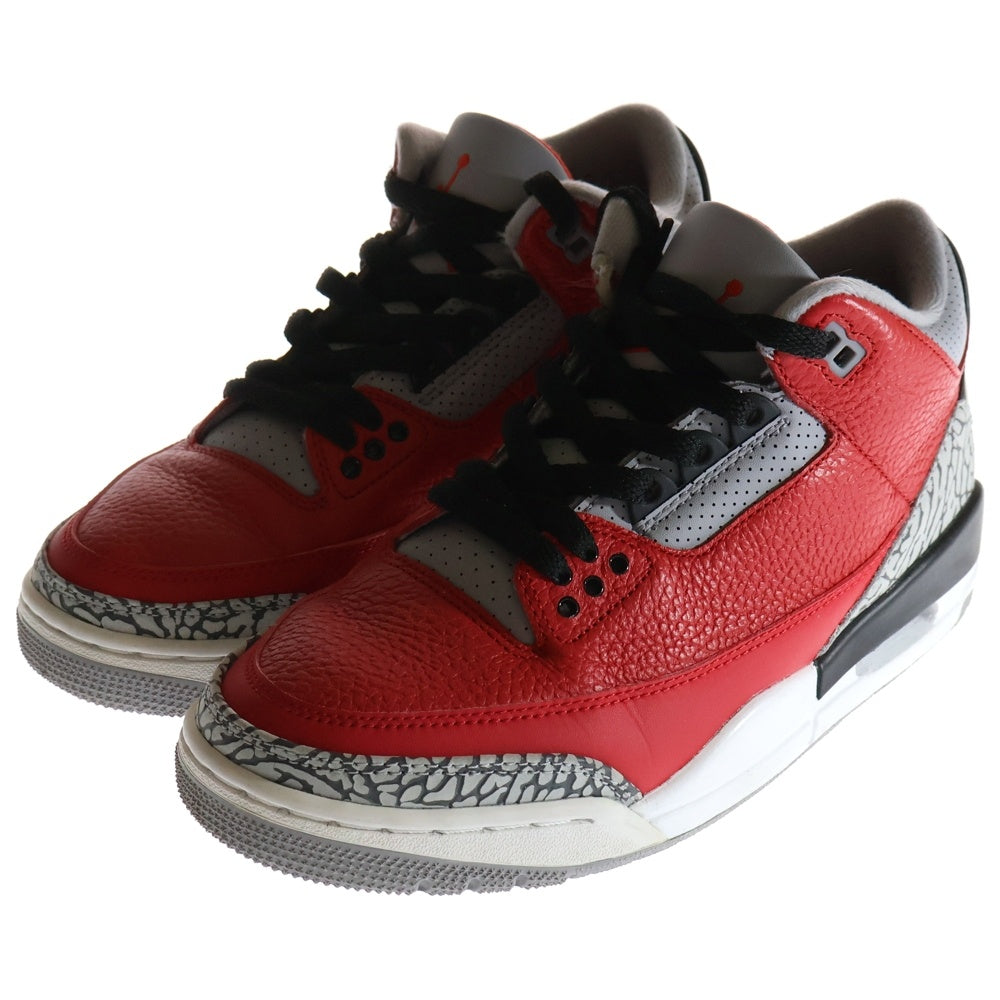 NIKE(ナイキ) AIR JORDAN 3 RETRO SE CK5692-600 エアジョーダン レトロ ハイカットスニーカー レッド レディース US6/24cm