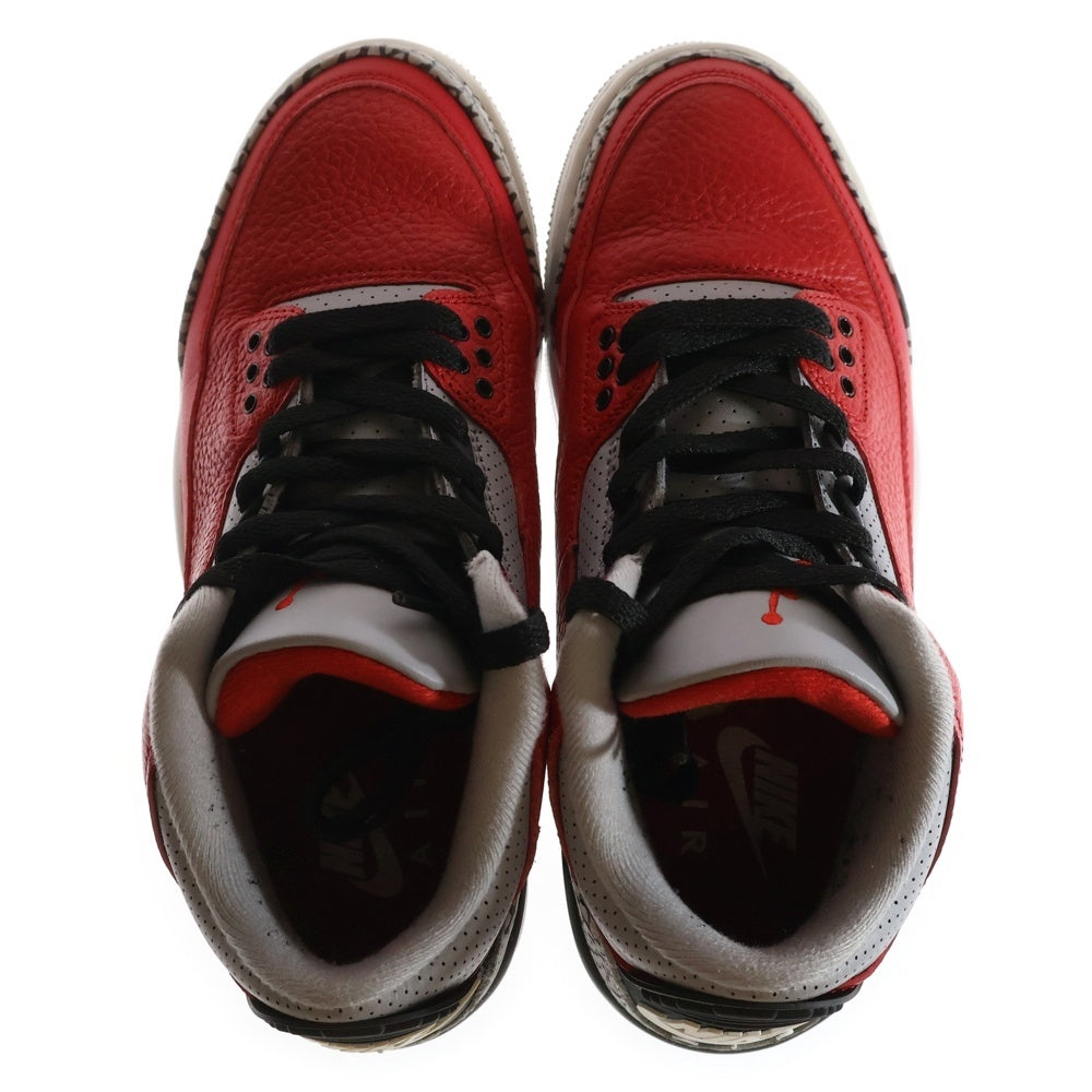 NIKE(ナイキ) AIR JORDAN 3 RETRO SE CK5692-600 エアジョーダン レトロ ハイカットスニーカー レッド レディース US6/24cm