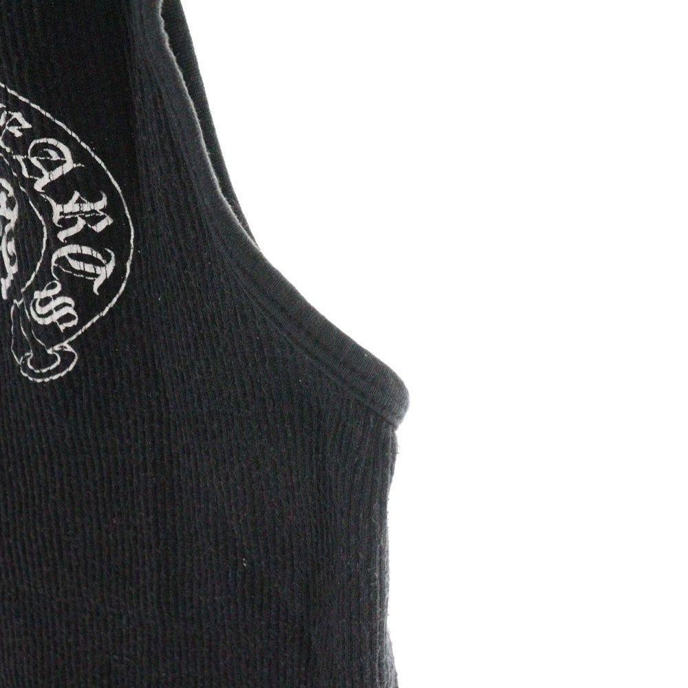 CHROME HEARTS(クロムハーツ) USA FLAG バックUSAプリント コットン タンクトップ ブラック