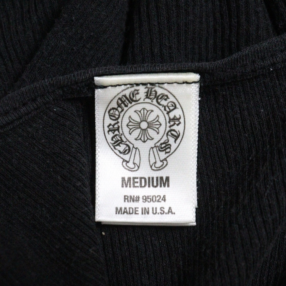 CHROME HEARTS(クロムハーツ) USA FLAG バックUSAプリント コットン タンクトップ ブラック