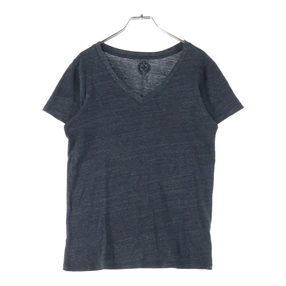 CHROME HEARTS(クロムハーツ) Vネック コットン 半袖Tシャツ カットソー グレー