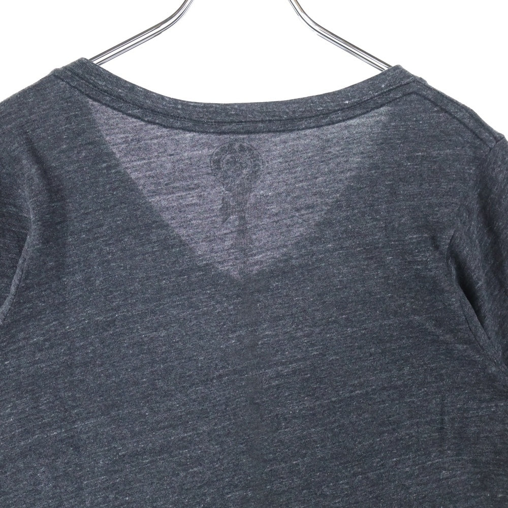 CHROME HEARTS(クロムハーツ) Vネック コットン 半袖Tシャツ カットソー グレー