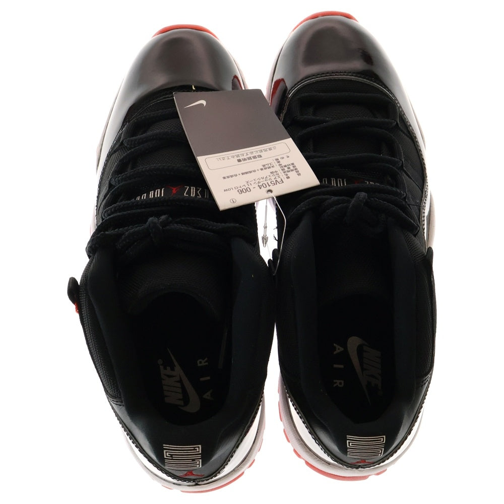 NIKE(ナイキ) AIR JORDAN 11 RETRO LOW BRED エアジョーダン11 レトロ ブレッド ローカットスニーカー FV5104-006 US8.5/ 26.5cm ブラック/レッド