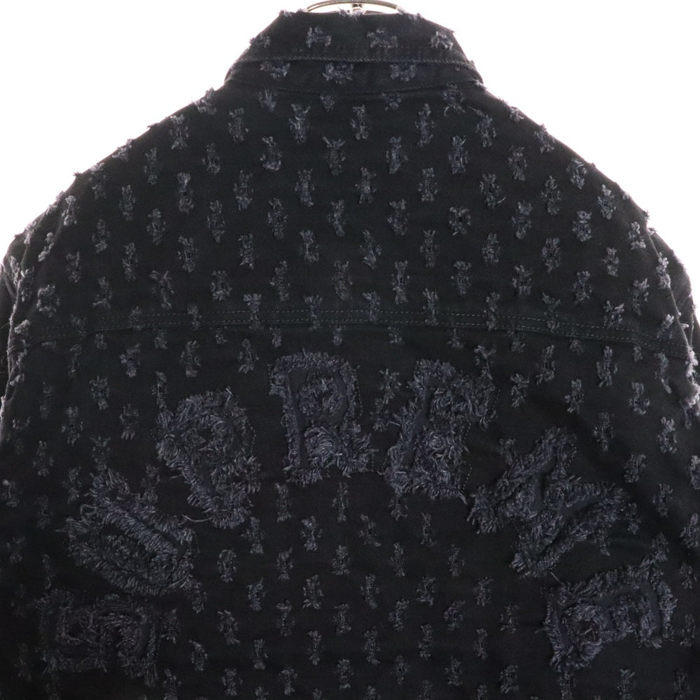 SUPREME(シュプリーム) 20SS Hole Punch Denim Trucker Jacket バックロゴ デニムジャケット ブラック