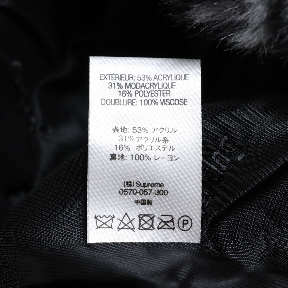 SUPREME(シュプリーム) 21SS Bandana Fur Bomber Jacket バンダナ柄 ファー ボンバージャケット ブラック