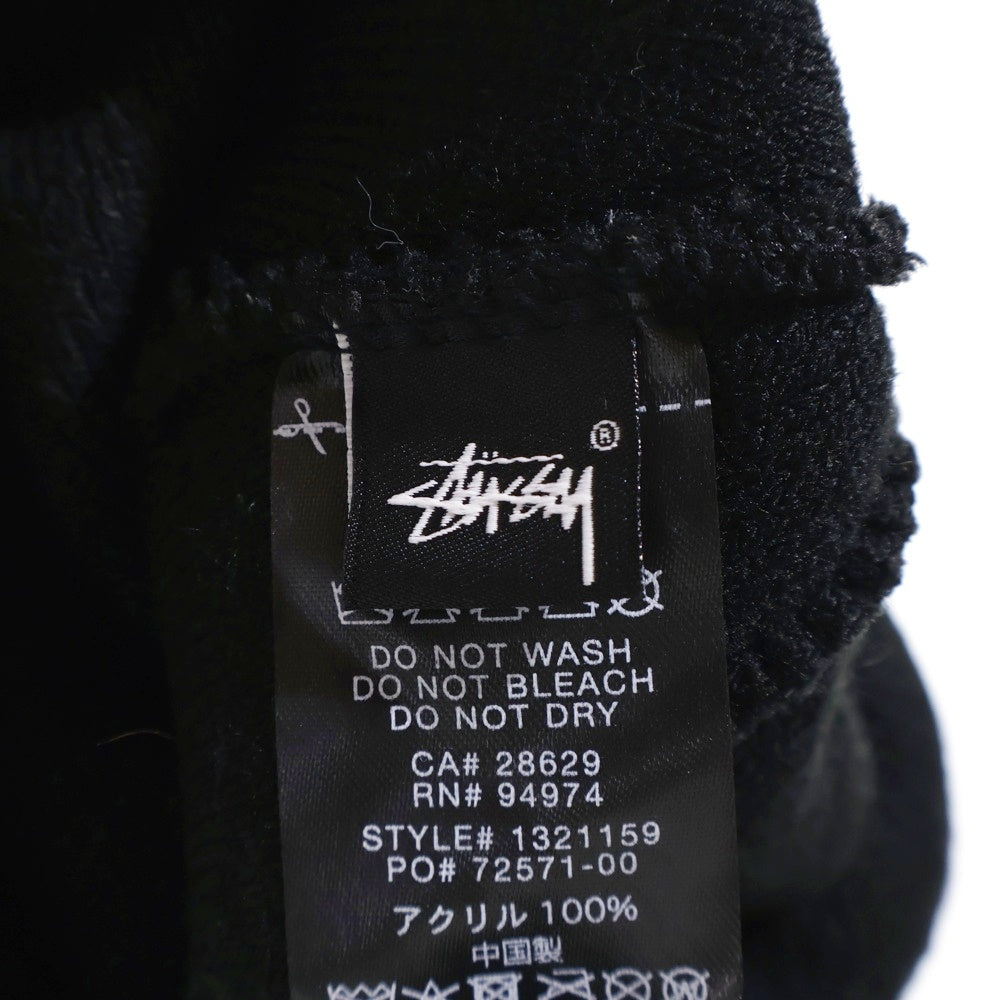STUSSY(ステューシー) Crown Jacquard Cuff Beanie クラウン ニット帽 ビーニー ブラック