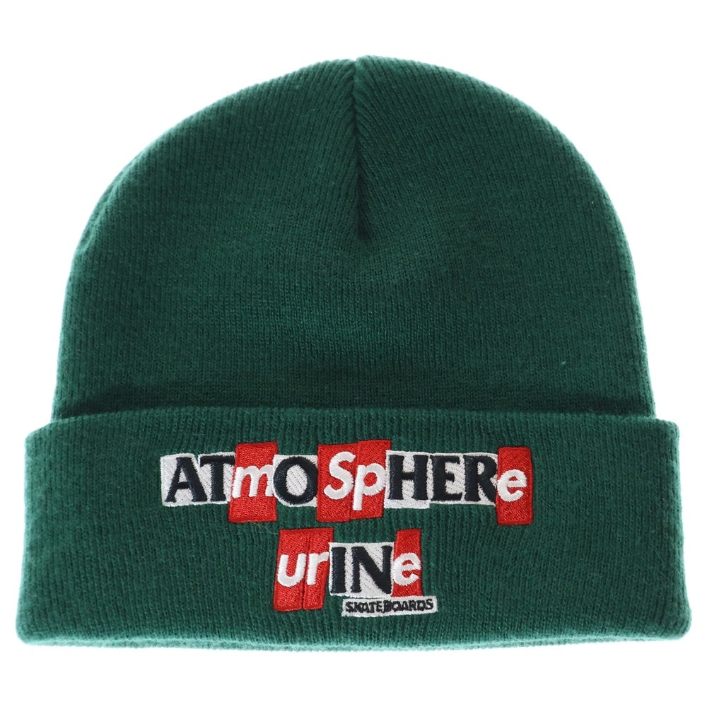 SUPREME(シュプリーム) 20AW ×ANTI HERO Atmosphere ロゴ刺繍 ニット帽 ビーニー グリーン
