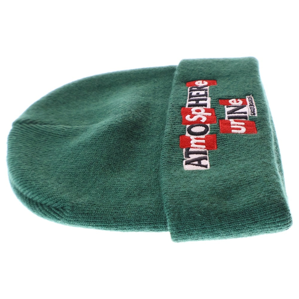 SUPREME(シュプリーム) 20AW ×ANTI HERO Atmosphere ロゴ刺繍 ニット帽 ビーニー グリーン