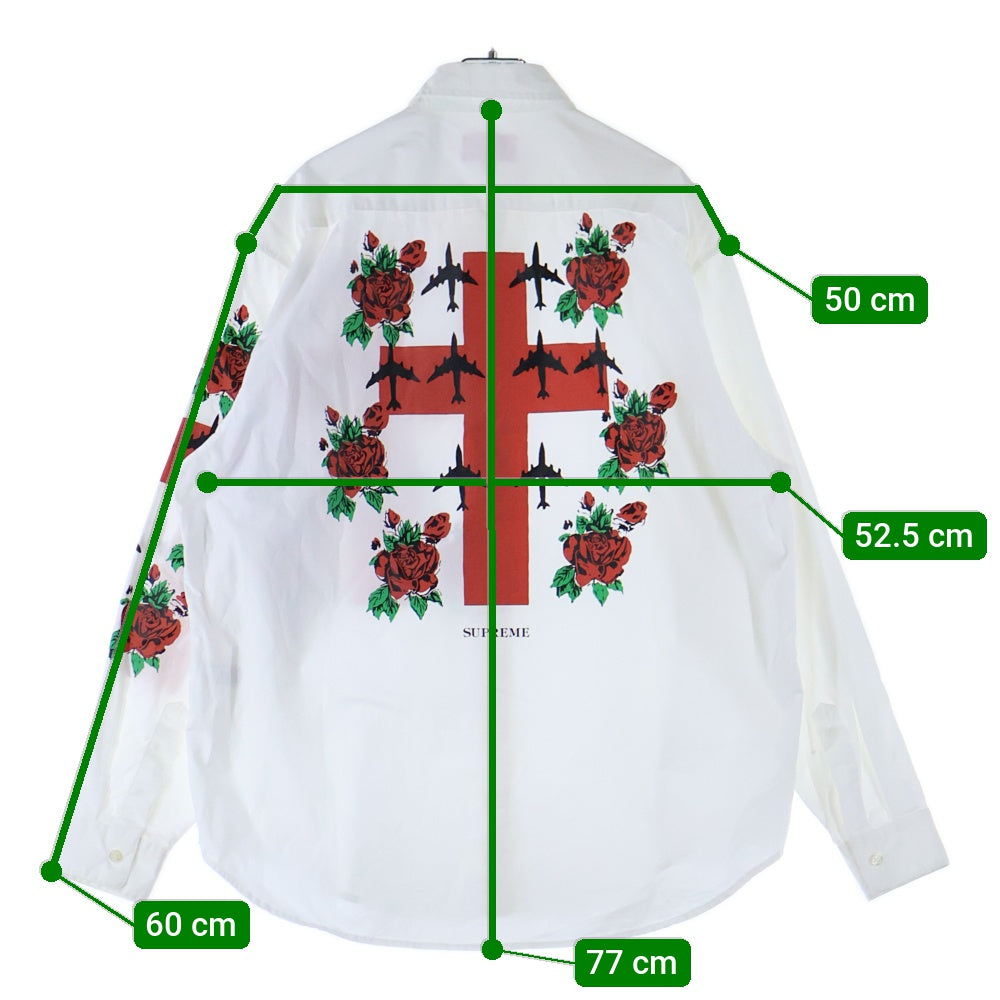 SUPREME(シュプリーム) 23SS Destruction of Purity Shirt ディストラクションオブピュアリティー 長袖シャツ ホワイト