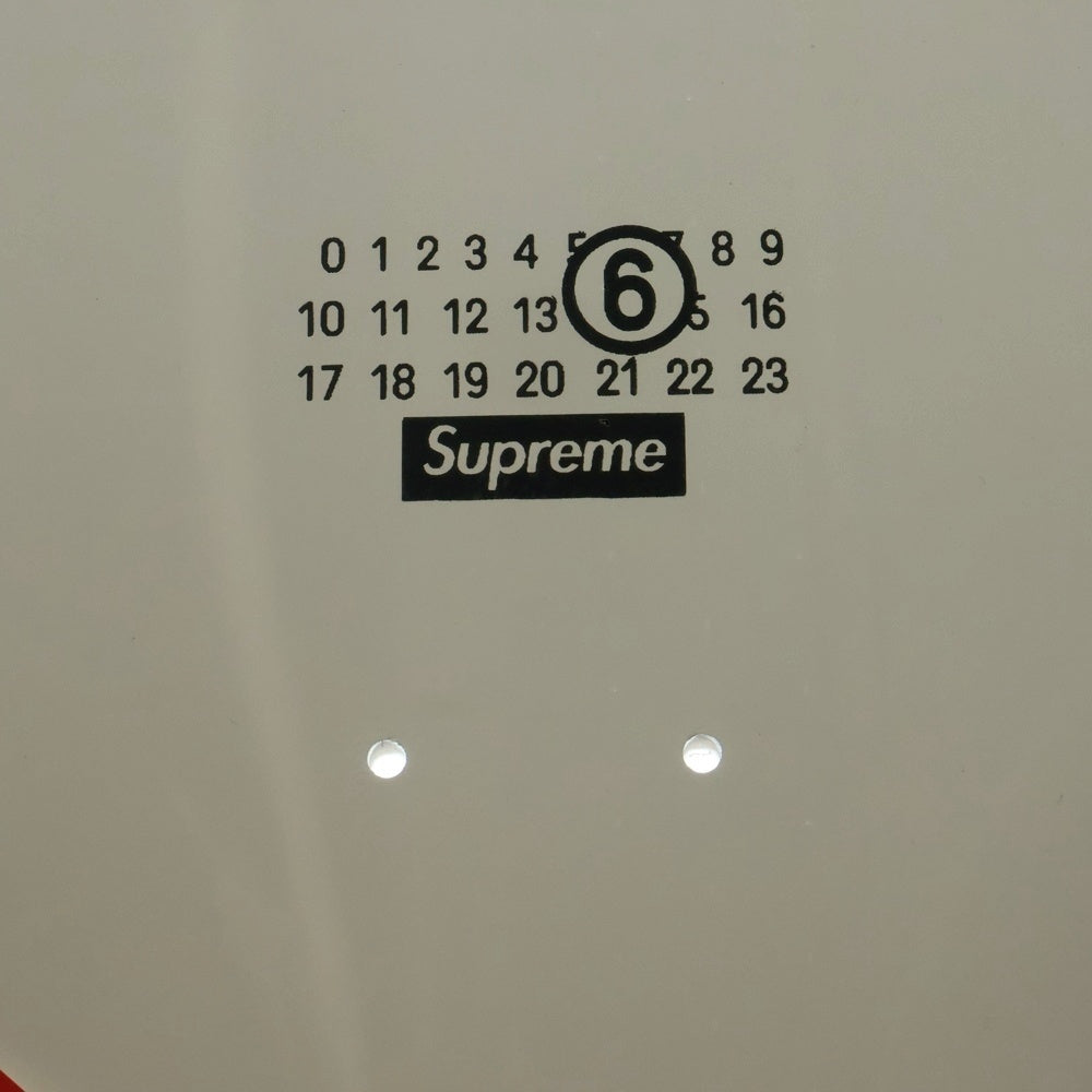 SUPREME(シュプリーム) 24SS ×MM6 Skateboard ボックスロゴ カレンダー スケートボード デッキ ホワイト