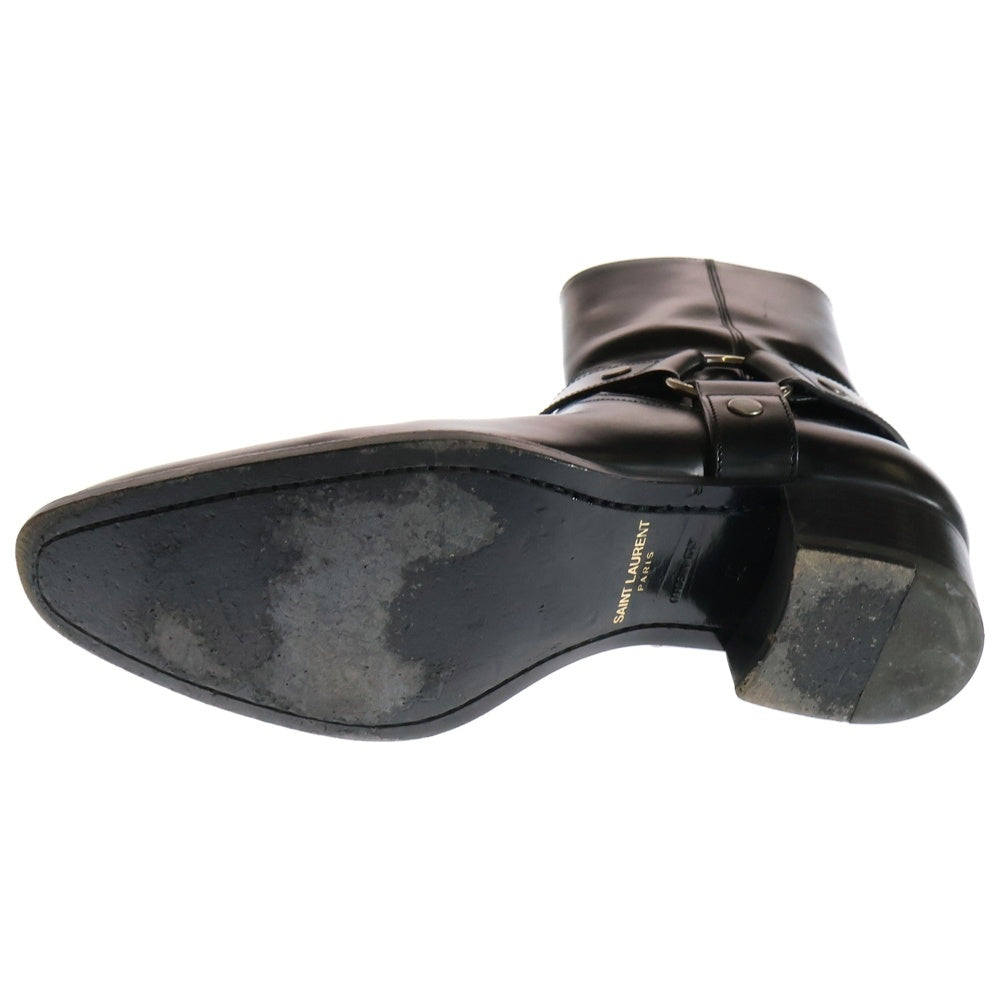 SAINT LAURENT PARIS(サンローランパリ) Wyatt Harness Boot クラシックワイアット ハーネス リングブーツ ブラック 40 D1573070