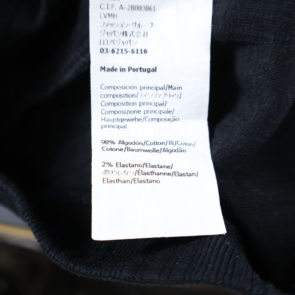 LOEWE(ロエベ) アナグラム フロントロゴ クロップドTシャツ 半袖カットソー レディース ブラック