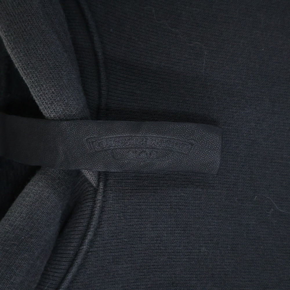 CHROME HEARTS(クロムハーツ) NOT HD PLVR GYN U PAPER JAM ラベル付き クロスパッチ プルオーバーパーカー ブラック