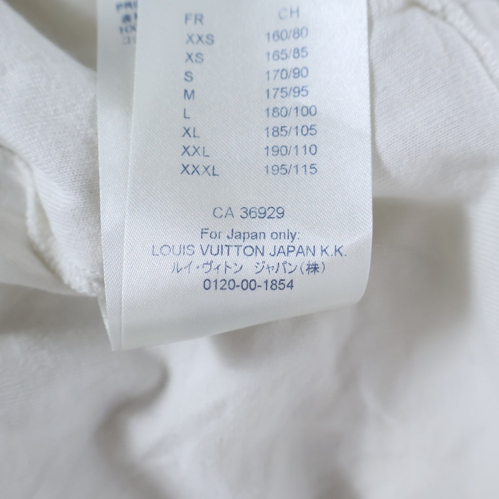 LOUIS VUITTON(ルイヴィトン) 19SS ジャガード スペースマン コットン ニット クルーネック 半袖Tシャツ ホワイト RM191M IXY HGY01W