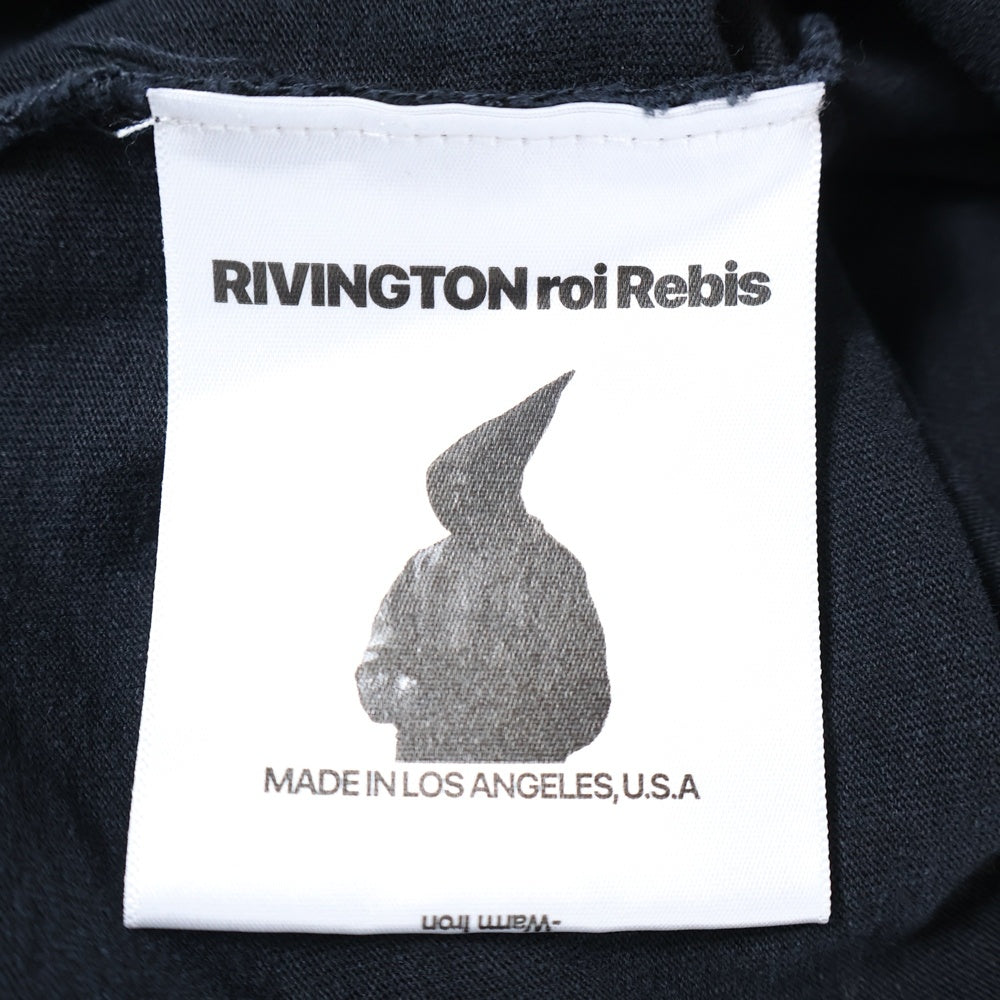 RIVINGTON roi Rebis(リヴィントンロイレビス ) 24SS ROI JESUS SS TEE ロイジーザス 両面プリント クルーネック 半袖Tシャツ ブラック