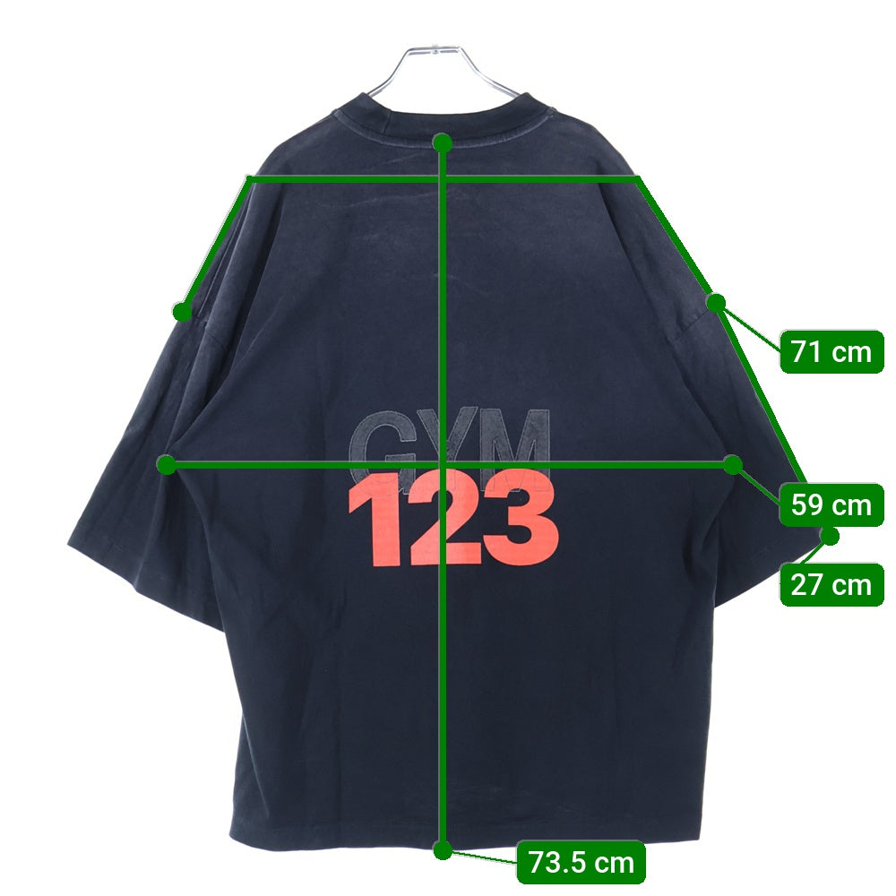 RIVINGTON roi Rebis(リヴィントンロイレビス ) 24SS ROI JESUS SS TEE ロイジーザス 両面プリント クルーネック 半袖Tシャツ ブラック