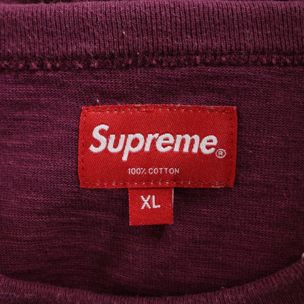 SUPREME(シュプリーム) 21SS Blurred Arc S/S クルーネック 半袖Tシャツ ボルドー