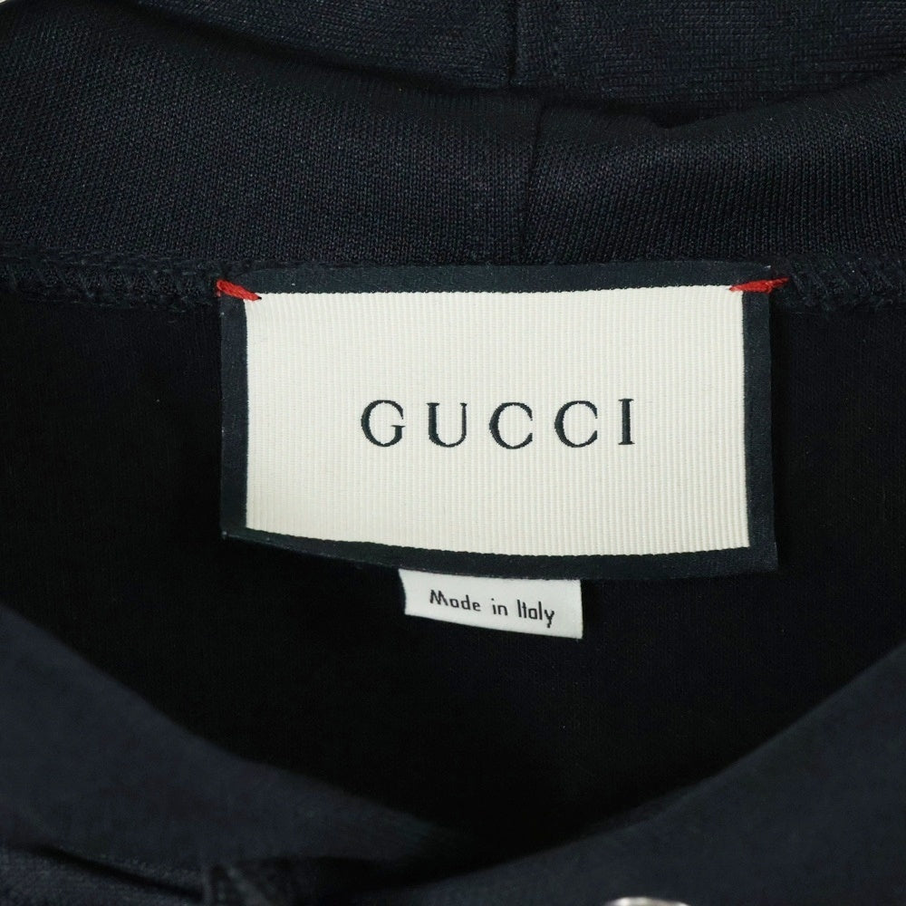 GUCCI(グッチ) テクニカルジャージー 2WAY トラックフーディー パーカー ブラック 475354 X5U11