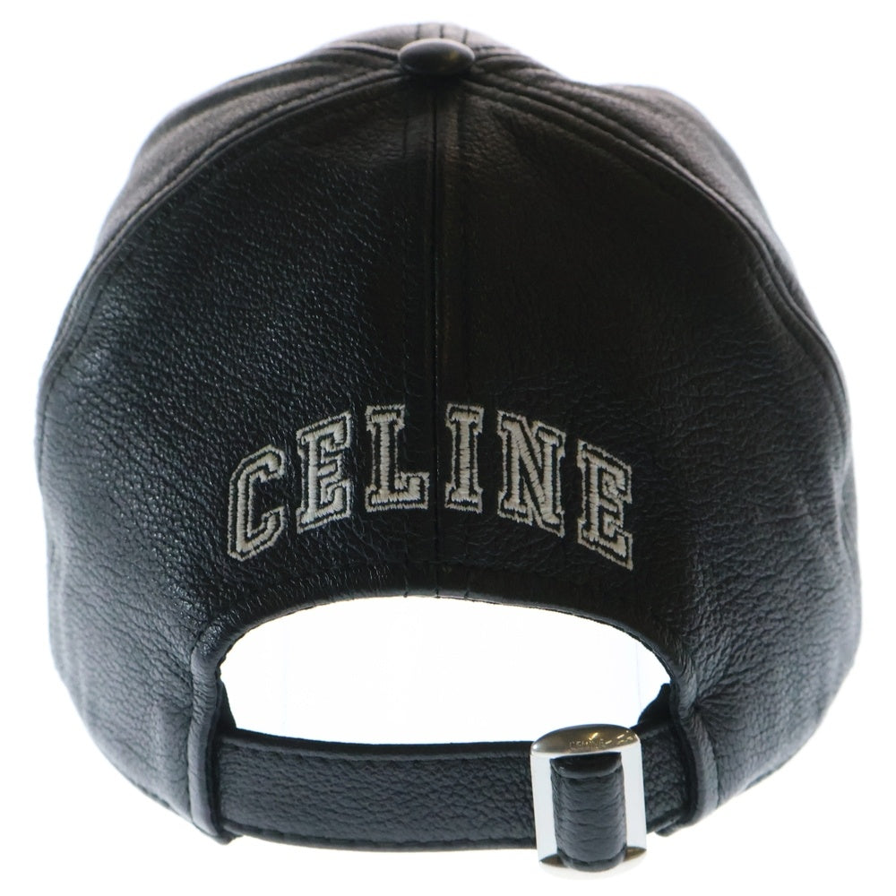 CELINE(セリーヌ) カレッジ ロゴ ベースボールキャップ 帽子 ブラック AA01J820Y