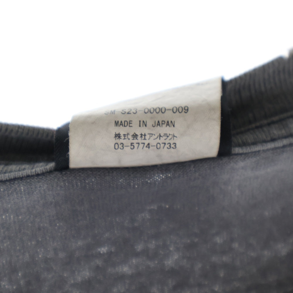 SAINT MICHAEL(セントマイケル) 23SS WE LIVE HELL 両面プリント クルーネック 半袖Tシャツ グレー SM-S23-0000-009