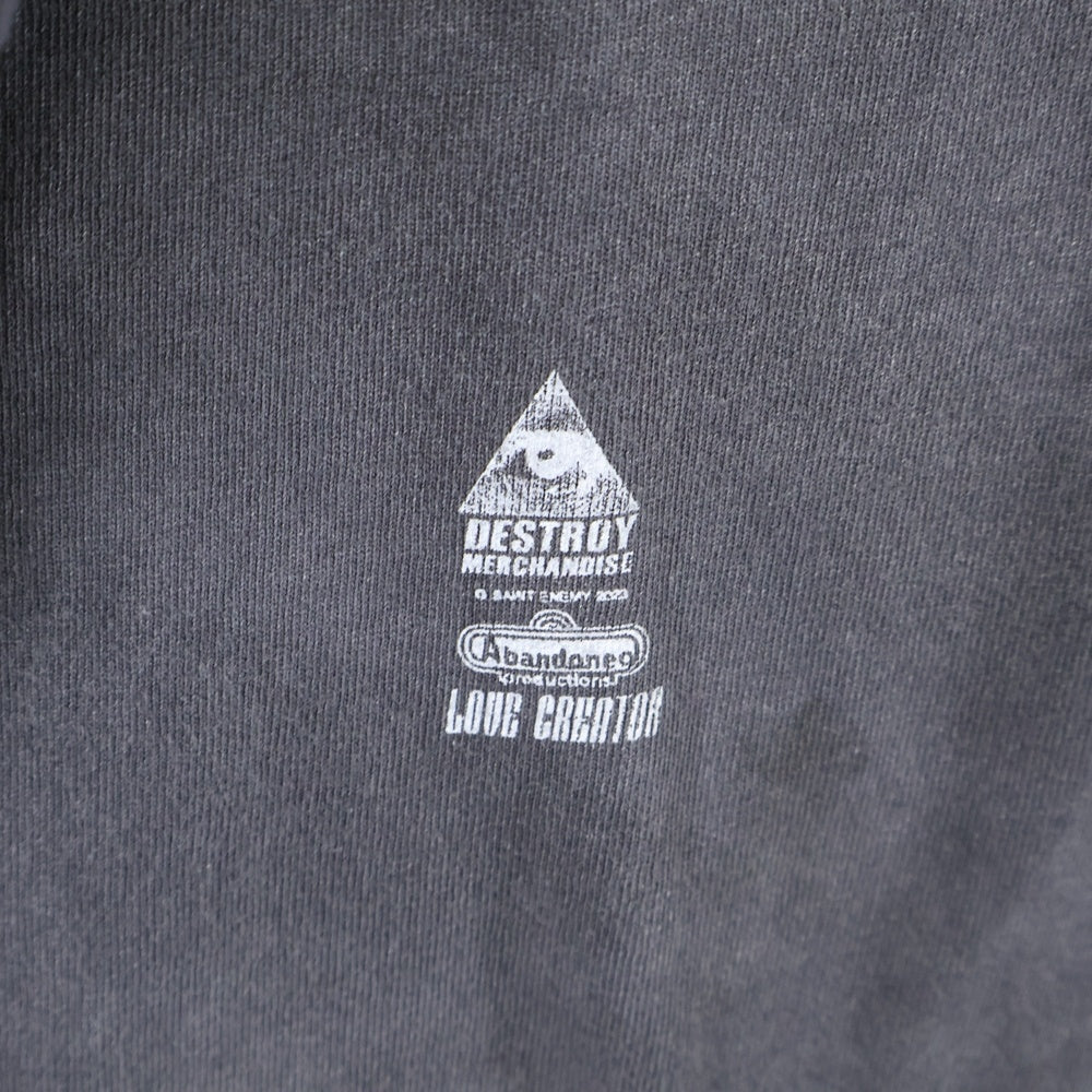 SAINT MICHAEL(セントマイケル) 24AW PUBLIC ENEMY PESS TEE 両面プリント クルーネック 半袖Tシャツ ブラック SM-YS1-0000-C18
