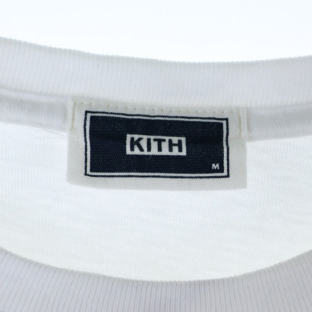 KITH(キス) Cycling Poster Tee サイクリング ポスター Tシャツ 半袖カットソー フロントロゴ バックプリント ホワイト 25-073-060-0018-1-0