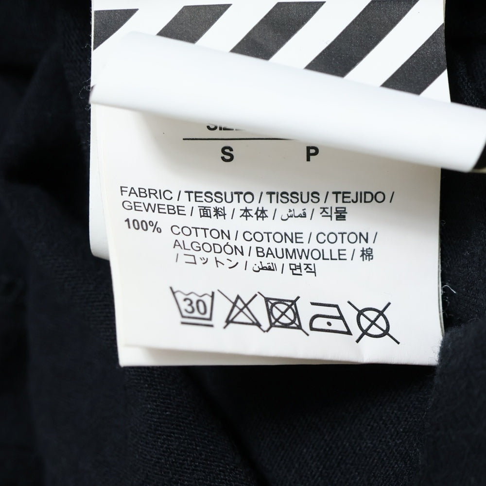 OFF-WHITE(オフホワイト) 20SS TAPE ARROWS テープアロー コットン 長袖Tシャツ ブラック OMAB001R20185002