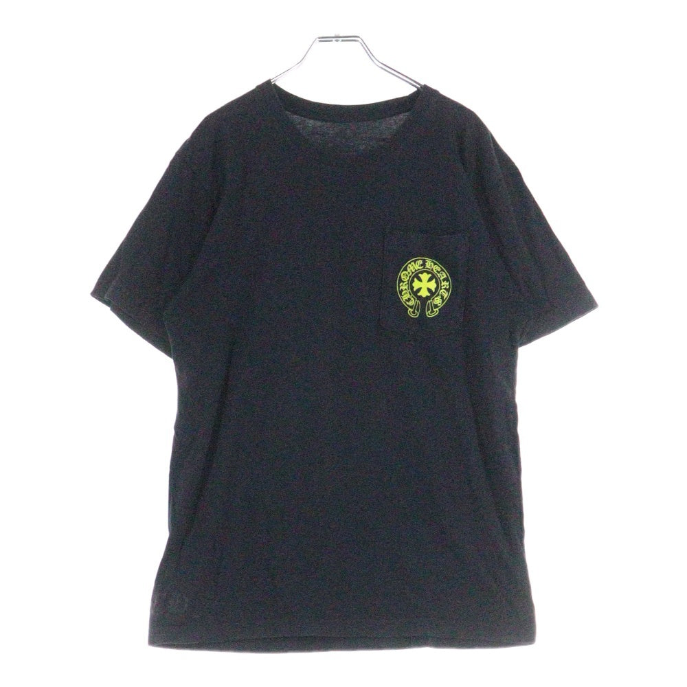 CHROME HEARTS(クロムハーツ) CH PLUS フロントCHプラスプリント クルーネック 半袖Tシャツ ブラック