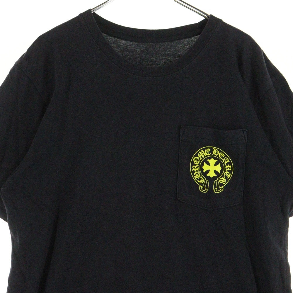 CHROME HEARTS(クロムハーツ) CH PLUS フロントCHプラスプリント クルーネック 半袖Tシャツ ブラック