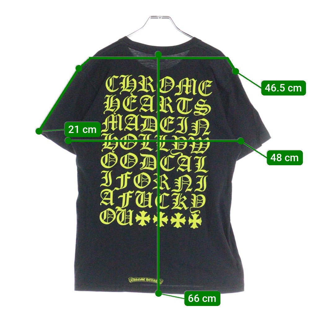 CHROME HEARTS(クロムハーツ) CH PLUS フロントCHプラスプリント クルーネック 半袖Tシャツ ブラック