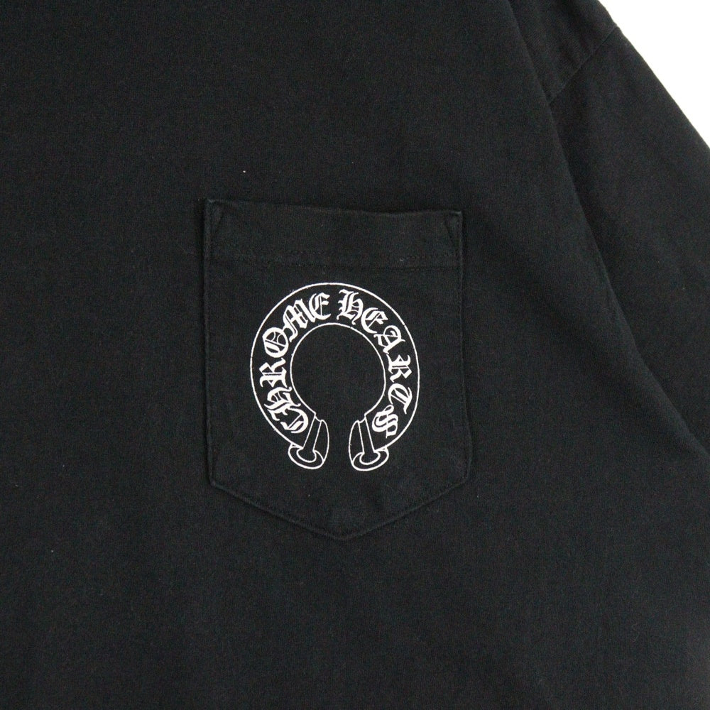 CHROME HEARTS(クロムハーツ) CH T-SHRT LTD マリブ限定 OLD オールド クロスバックプリント 半袖Tシャツ ブラック