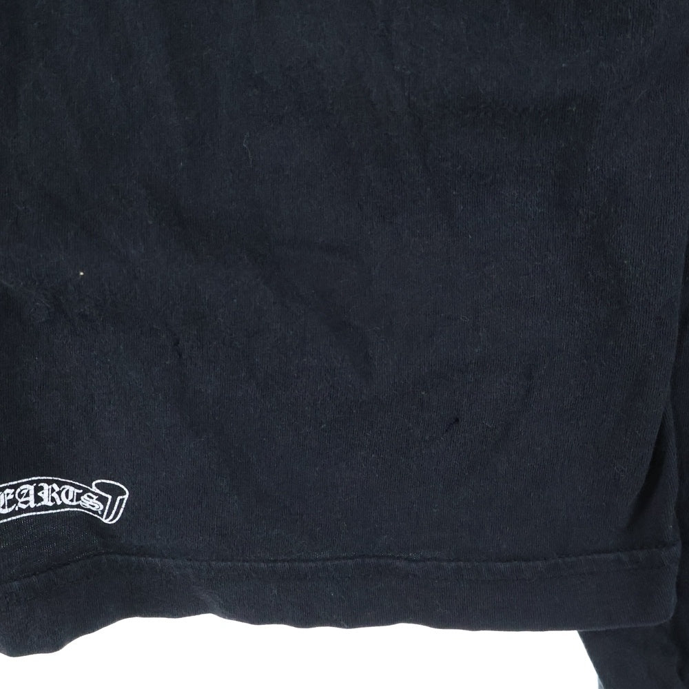 CHROME HEARTS(クロムハーツ) CEMETERY バックセメタリープリント クルーネック 長袖Tシャツ ブラック