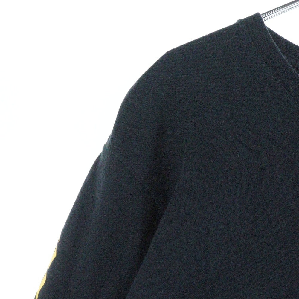 CHROME HEARTS(クロムハーツ) Dagger L/S Tee フロントヴァインダガープリント クルーネック 長袖Tシャツ ブラック
