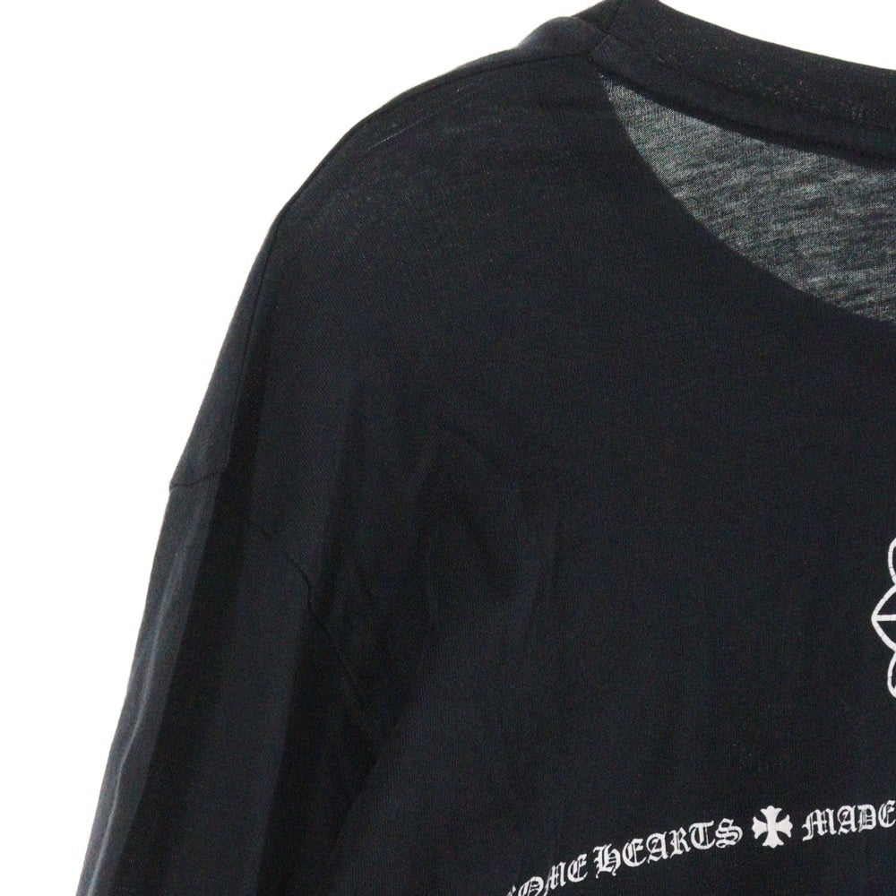 CHROME HEARTS(クロムハーツ) CH PLUS バックCHプラス クルーネック 長袖Tシャツ ブラック