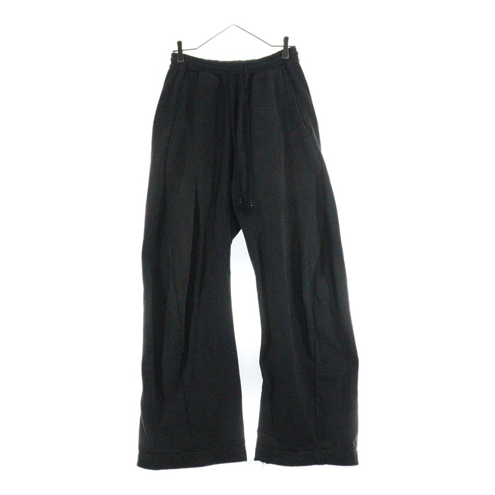 NVRFRGT(ネバーフォーゲット) 3D Twisted Lounge Wide Pants ワイドスウェットパンツ バギーパンツ ブラック NF241P06