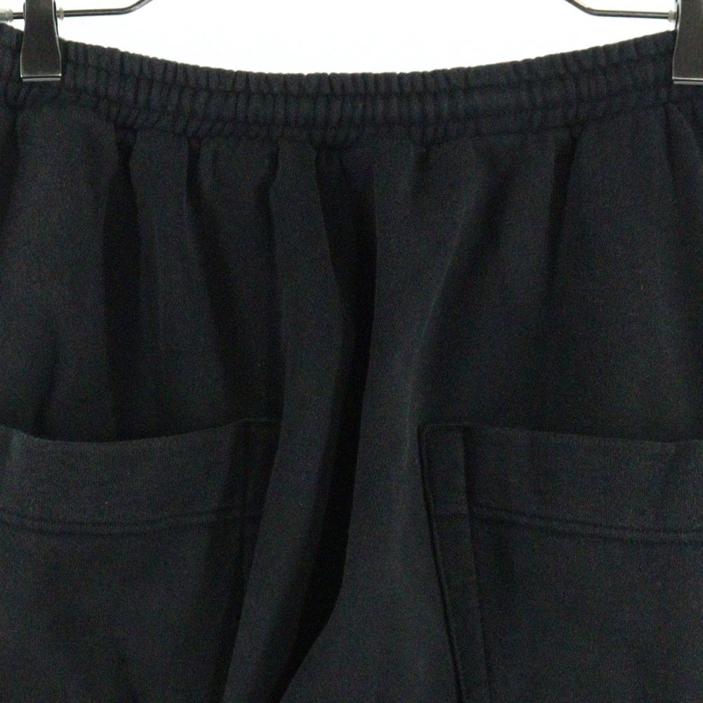 NVRFRGT(ネバーフォーゲット) 3D Twisted Lounge Wide Pants ワイドスウェットパンツ バギーパンツ ブラック NF241P06