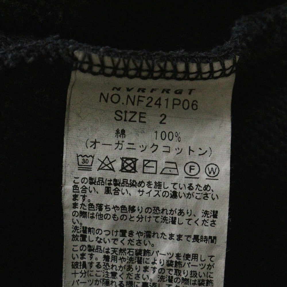 NVRFRGT(ネバーフォーゲット) 3D Twisted Lounge Wide Pants ワイドスウェットパンツ バギーパンツ ブラック NF241P06